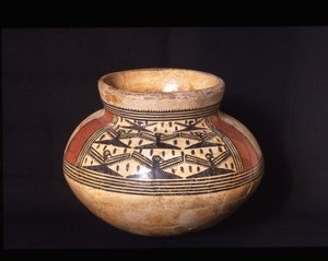 Funerary短颈花瓶，Tonosi  -  El Indio阶段，公元300-500（陶瓷）